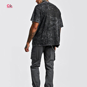 T-shirt homme vintage surdimensionné délavé à l'acide – Meilleur fabricant et fournisseur de t-shirts streetwear délavés à l'acide pour hommes en vente - Product Image 2