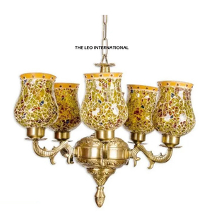 Lámpara de Techo de Estilo Turco Hecha a Mano con Diseño Nuevo, Decoración Marroquí para el Hogar con Pantalla de Vidrio Mosaico Hecha a Mano - Product Image 1