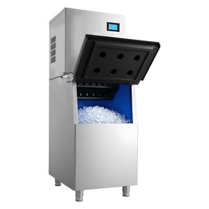 Macchina per il Ghiaccio Commerciale con Pulizia Automatica 360LBS/24H e Contenitore di Stoccaggio Grande da 250LBS - Product Image 1