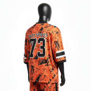 Camiseta de fútbol para hombre, transpirable, de poliéster entrelazado, con logo personalizado, 100% algodón, corte holgado, estampada. - Product Image 5