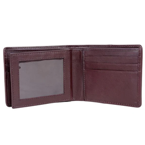 Portefeuille en cuir de vachette véritable de haute qualité pour homme, portefeuille en cuir à poils, portefeuille fin fait main, portefeuille bifold en cuir naturel - Product Image 1