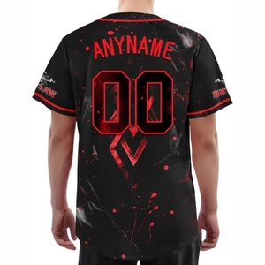 Performance Baseball Jersey Sublimated <b>Athletic</b> Wear with Sweat Management and Modern Team Style - Product Image 3
