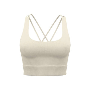 Sujetador deportivo convertible con tiras cruzadas para mujer, top deportivo de alto impacto para correr, gimnasio y sesiones de entrenamiento - Product Image 1