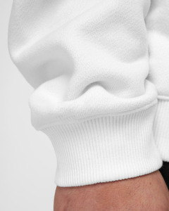 Private Label Premium White Hoodies Men Heavy Cotton Oversized Sweatshirt Custom Logo Streetwear Hoodie Supplier - Product Image 6