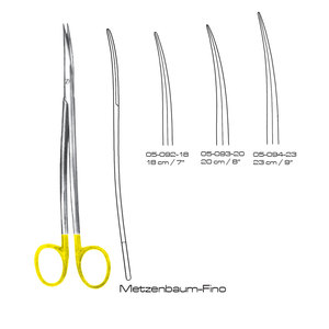 Ciseaux chirurgicaux IAA SURGICAL en acier inoxydable de classe I (modèle IAA-SS-08) Lames droites/courbées Pointes aiguisées/abruties pour hôpital - Product Image 2