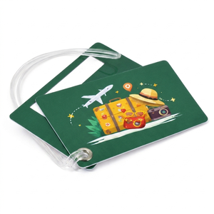 Soft PVC Bag Tags Personalized Travel Accessories Waterproof <b>Suitcase</b> Labels With Custom Logo Design - Product Image 1
