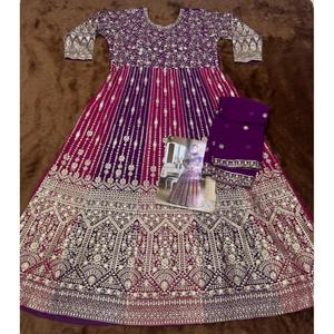 Costume Anarkali de mariage pour femmes, design élégant, avec dupatta, pour célébrations spéciales, acheter directement auprès du fournisseur - Product Image 5
