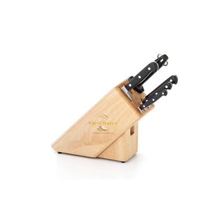 Juego de Cuchillos de Bambú Ecológico VietChoice con 6 Cuchillos, Diseño Moderno, Calidad Comercial para Uso en la Cocina - Product Image 5