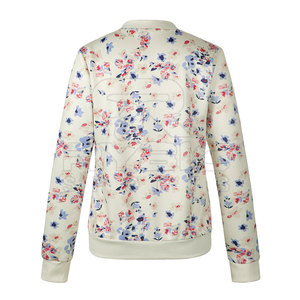 Breathable Comfort Women Printing Varsity <b>Jackets</b> Premium Fabric Apparel For Relaxed Modern Wardrobe Choices - Product Image 2