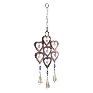 Heart Shape Metal <b>Wind</b> <b>Chime</b> Handicraft Decor Vintage Style Hanging Ornament - Product Image 1