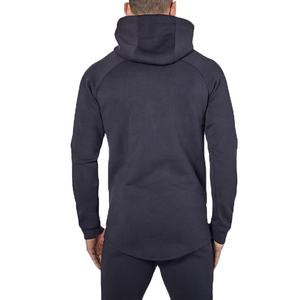 Ensemble survêtement deux pièces pour homme en coton 100% imprimé écologique personnalisé, sweat-shirt à capuche et pantalon de jogging, respirant, grande taille, sportif, vente en gros - Product Image 3