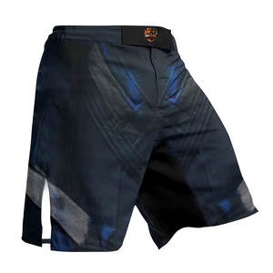 Pantalones Cortos de Grappling para Hombre, Tela Resistente, Logotipo Frontal, Secado Rápido, Ligeros, para Entrenamiento de MMA, Práctica de Lucha, Acondicionamiento Físico - Product Image 5