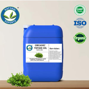 Huile Essentielle de Thym Biologique Naturelle (Thymus Vulgaris) Pure Distillée à la Vapeur Certifiée Biologique Exportateur en Gros d'Inde - Product Image 4