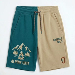 Custom Unisex Applique Patch Hoodie Shorts <b>Set</b> Graphic Streetwear OEM ODM Private Label Apparel Manufacturer - Product Image 5