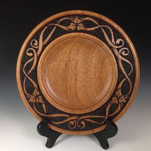 Plato de Madera para Servir, Salvamanteles, Accesorio de Decoración para Mesa - Product Image 1