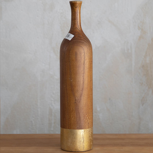 Vase en bois léger de style nordique minimaliste classique, fleurs séchées, cadeaux d'art créatifs, décorations pour la maison - Product Image 4
