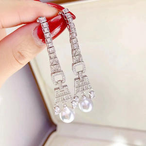 New 925 Precision 11-10mm Akoya Freshwater <b>Pearl</b> <b>Earrings</b> Fine Dangle Versatile Commuting Gift Natural Strong Light New - Product Image 3