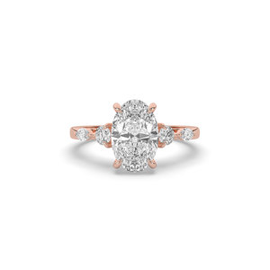 2.42 Ct Lab Grown Oval Brilliant Cut Diamond 14K Solid Gold IGI Certified Luxury Engagement <b>Ring</b> - Product Image 6