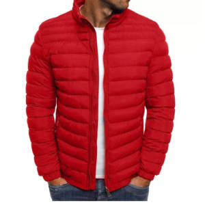 Custom Logo Men Light Puffer Jacket Thin Warm Winter <b>Bubble</b> <b>Coat</b> Windproof Stand Collar Casual Quilted Padded Jacket Supplier - Product Image 4