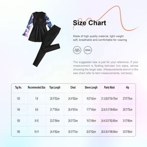 Traje de Baño para Niñas de 8 a 11 Años, con Pantalones y Protección Solar, para Natación, Playa, Piscina, Parque Acuático, Ropa de Natación Competitiva para Niños - Product Image 6