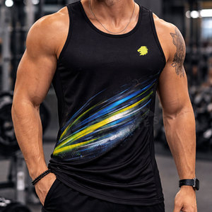 Chaleco Deportivo para Entrenamiento, Chaleco de Gimnasio para Hombre, Corte Ajustado, Sin Mangas, con Logotipo Personalizado, Venta al Por Mayor - Product Image 3