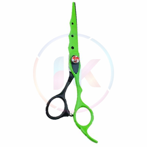 Newest Style Curved Design Adjustable Tension Screw Left handed Barber <b>Scissor</b> With Top Grade Stainless Steel Made - Product Image 2