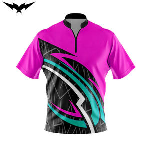 Camiseta de Boliche Personalizada con Cierre de Cremallera de 1/4, 100% Poliéster, Unisex, de Alta Calidad, Duradera, Absorbente de Humedad - Product Image 3