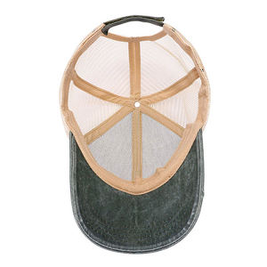 Gorra de Béisbol Personalizada OEM con Malla Desgastada, Gorra Trucker Lisa de 5 Paneles de Alta Calidad, Estilo Hip Hop para Invierno - Product Image 4