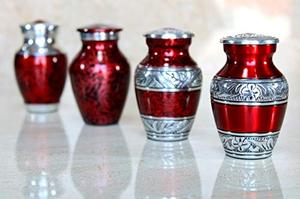 Refined Heritage Aluminum <b>Keepsake</b> Cremation Urn <b>Memorial</b> Tribute Holder Designed With Durable Decorative Closure Style - Product Image 5