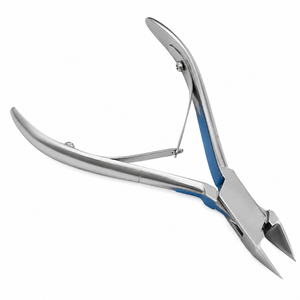 MANAN INSTRUMENTS Coupe-ongles professionnel en acier inoxydable, lame plate, pointe affûtée, ouverture large, durable pour les ongles des doigts des adultes - Product Image 2