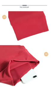 Conjunto de Yoga de 2 Piezas para Mujer, Top sin Mangas con Cuello Redondo, Leggings Largos de Cintura Alta, Transpirables, de Poliéster/Algodón, Sin Costuras - Product Image 4
