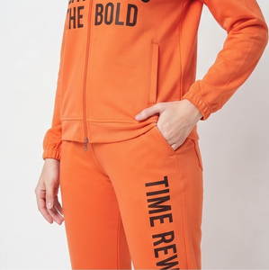 100% Polyester Fleece Jogging Tracksuit <b>Women</b> Crew Neck Track Printed <b>Jacket</b> Jogger Printed Pants Set <b>Women's</b> - Product Image 4