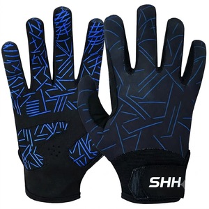 Custom Logo High Quality Leather Polyester Batting Gloves Custom Brand Adult Ambidextrous Long Cuff Softball/ <b>Baseball</b> OEM - Product Image 1