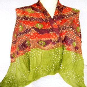 Écharpe élégante en coton tie-dye, légère, respirante, en tissu doux, accessoire de mode pour un usage quotidien décontracté, les voyages et les saisons. - Product Image 6