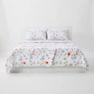 Parure de lit Morning Garden et 2 taies d'oreiller, ensemble classique 100% coton 150 fils/cm², qualité A, toutes saisons - Product Image 4