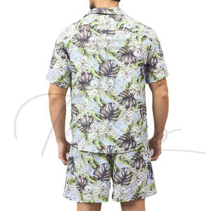 Conjuntos de Camisas Hawaianas de Alta Calidad, Nueva Moda, Casuales para Hombre, Estampadas, de Manga Corta, Camisas y Pantalones Cortos Hawaianos de Verano para Hombre - Product Image 4