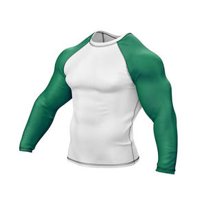 Eco-Friendly <b>Men's</b> Gym Fitness <b>Compression</b> <b>Shirts</b> Polyester Cotton Quick Dry Breathable Full Sleeve Customizable Sizes & Color - Product Image 3
