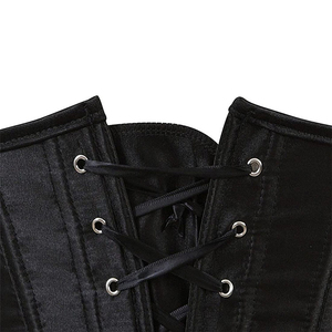 <b>Leather</b> Genuine Medium Control <b>Corset</b> <b>Top</b> for Women Plus Size Under Bust with Waist Logo Eco-Friendly Breathable Soft Fabric - Product Image 4