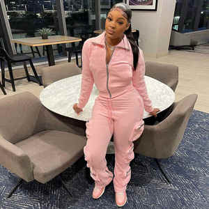 2024-2025 Traje de sudor Conjuntos de 2 piezas Trajes de jogging Venta al por mayor Chándales de mujer de lana de invierno Precio bajo Cantidad a granel Trajes de sudor - Product Image 1