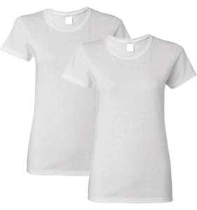 Camiseta de Mujer 100% Algodón, Cuello Redondo, Manga Corta, Holgada, Ecológica, Transpirable, Color Sólido, Informal, Varios Colores - Product Image 1