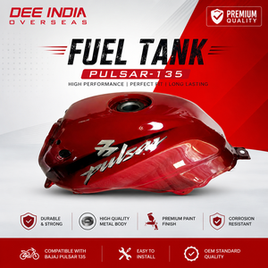 Tanque de Combustible para Motocicleta Bajaj Pulsar 135 |   Conjunto de Tanque de Combustible Metálico de Alta Calidad, Pieza de Repuesto - Product Image 2