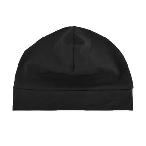 Gorro Unisex Negro, 100% Poliéster, Color Sólido, Tejido Plano, Gorro de Invierno Informal para Exteriores, Ajuste para Adultos - Product Image 2