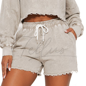 2024 Hot Sale Custom logo Sportswear Short Sweat Suit Women 2 Piece Shorts <b>Sets</b> for Women Jogger Jumper Women <b>Sets</b> - Product Image 5