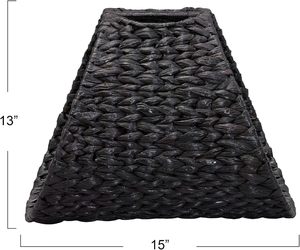 Handwoven Water Hyacinth <b>Storage</b> <b>Basket</b> Tunnel Shape Wicker Organizer Decorative <b>Basket</b> Natural Eco Friendly Home <b>Storage</b> - Product Image 2