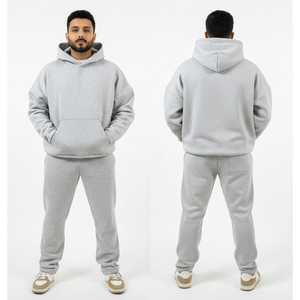 Conjunto Deportivo con Capucha para Hombre, Ligero, de Poliéster de Alta Calidad, Estilo Urbano Personalizado, Oversize, 100% Algodón - Product Image 5