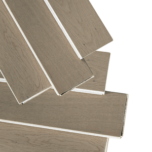 Venta al por mayor de 2 capas de roble blanco WPC Pisos de madera dura industrial Durable 15/3x127x450-1900 Sistema de bloqueo de clic Pisos de ingeniería - Product Image 2