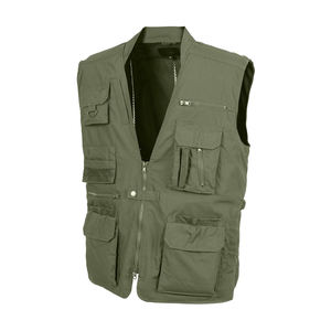 Gilet de chasse personnalisé Upland, orange vif, camouflage beige, anti-épines, gilet de chasse, gilet de tir en plein air - Product Image 4