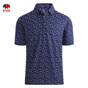 Chemises polo personnalisées Ryan Pro Gear pour hommes, tissu respirant et confortable, col rabattu, imprimé - Product Image 4