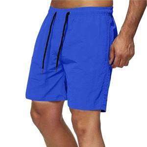 Shorts deportivos casuales de verano para hombre, de poliéster, para béisbol, con cintura elástica, holgados, de color liso. - Product Image 3