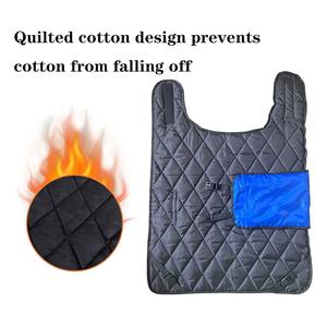 Chaleco acolchado grueso para terneros, resistente al viento, con abertura elástica y doble fila de hebillas, para ganado, terneros, cabras, potros, burros y perros grandes - Product Image 4